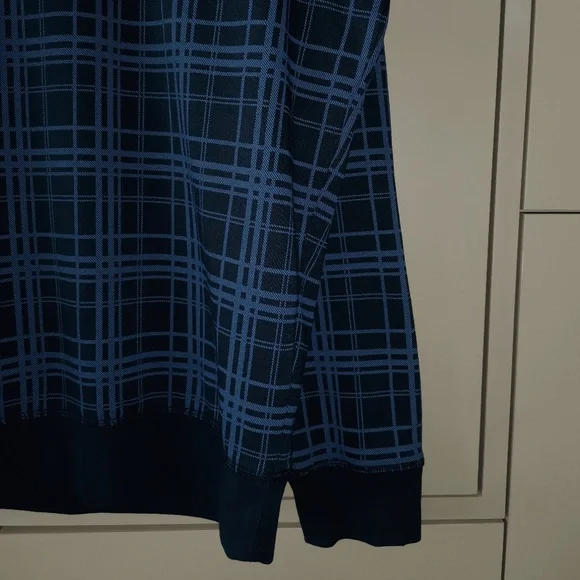 NAUTICA Plaid Quarter-Zip Sweatshirt - (L) - Picture 6 of 10